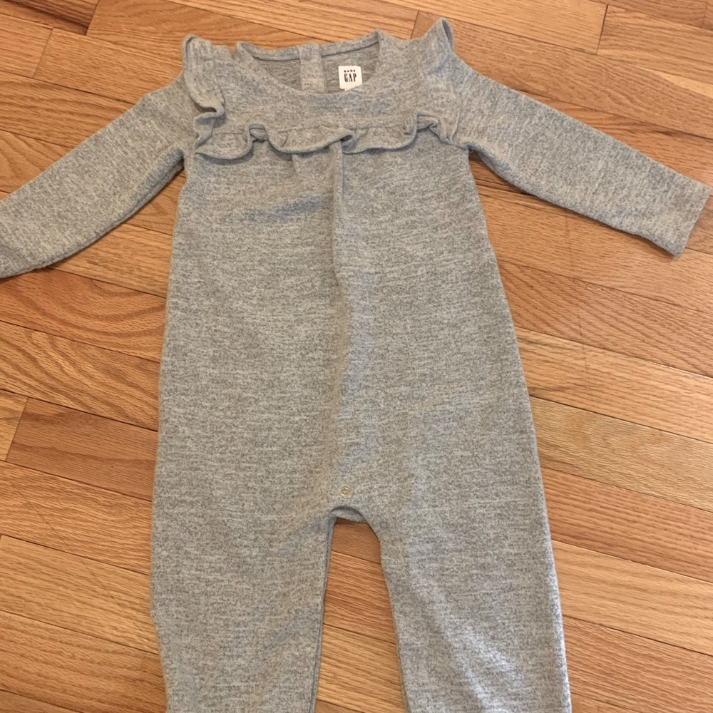GAP baby girls cozy romper.